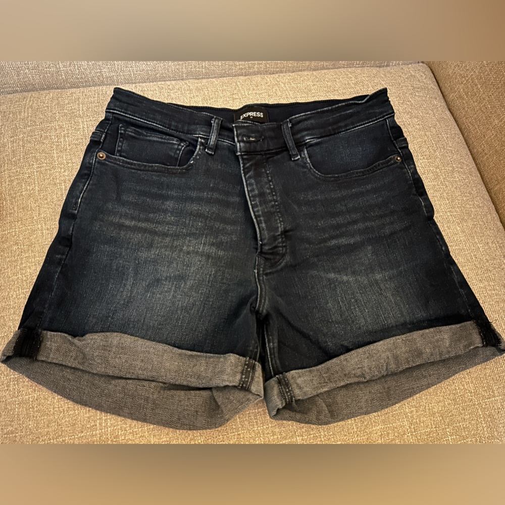 Express denim shorts